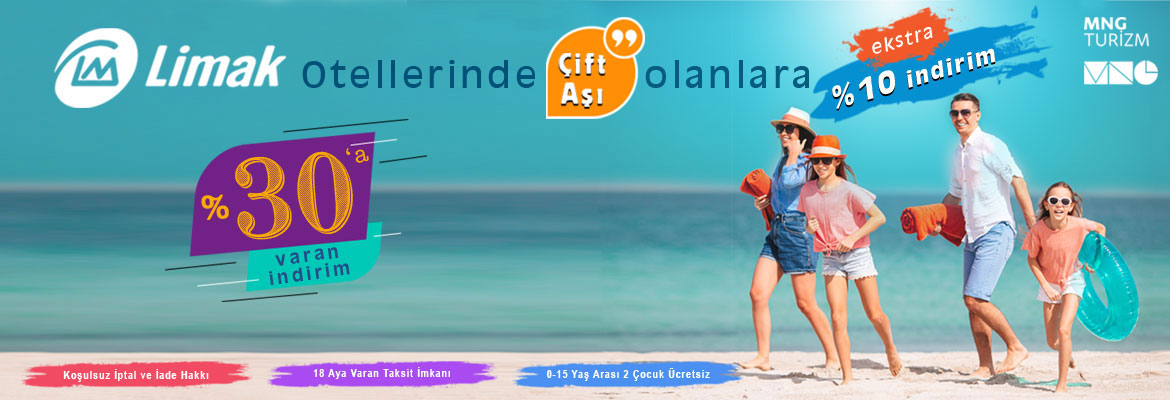Limak Otellerinde Çift Aşı Olanlara Ekstra %10 İndirim Kampanyası