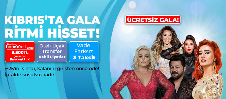 kıbrıs'ta gala ritmini hisset