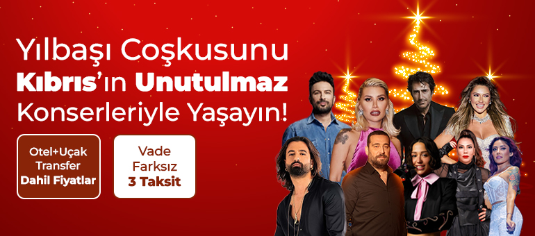 yılbaşı coşkusunu kıbrıs'ın unutulmaz konserleriyle yaşayın!